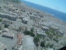 Plymouth, the abandoned ash-covered former capital of Montserrat.